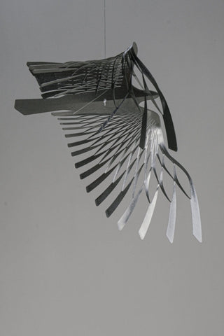 Bird Hanging Mobile – 8-Part  Stainless Steel Large Kinetic Ceiling Decor