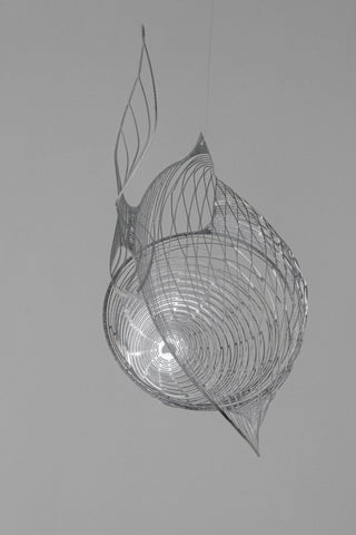 Fish Hanging Mobile – 6-Part Stainless Steel Architectural kintic Sculpture
