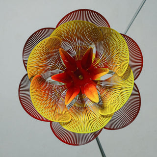 Flower Hanging Mobile – 4-Part Colorful Painted Stainless Steel
