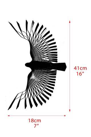 Large hanging bird, Brass technical sketch