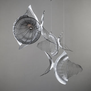 Fish Hanging Mobile – 4-Part Stainless Steel Kinetic Art